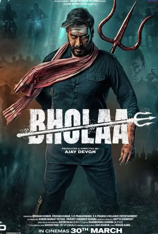 Bholaa action movie poster preview